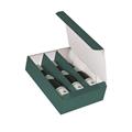 Portabottiglie triplo in cartone verde 27X36,5H10 