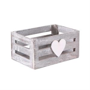Cassetta in abete grigia 16X10,5H8,5 