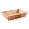 Vassoio in legno di abete brunito 36X27H8 