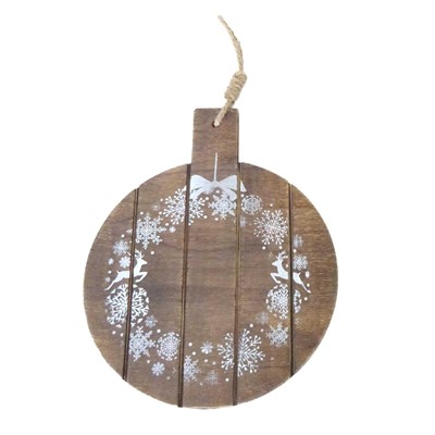 Tagliere decorativo in legno di abete Ø30