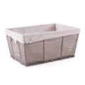 Cesto in fibre naturali foderato 43X31H20 