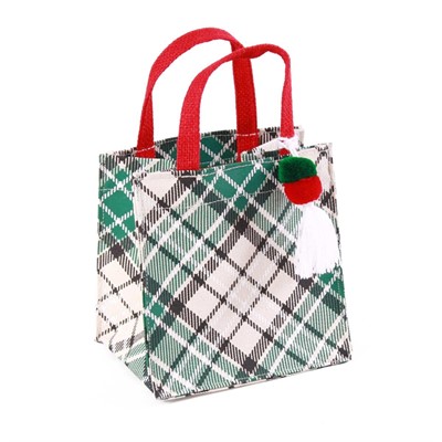 Borsina scozzese verde in juta 15X12H15 