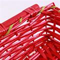 Cesto rettangolare rosso 40/36X27H10 