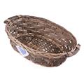 Cesto ovale in vimini marrone 49/46X36H12