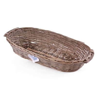 Cesto ovale in vimini marrone 65/65X40H13 