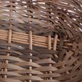 Cesto ovale in vimini marrone 65/65X40H13 