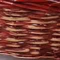 Cesto ovale in vimini marrone/oro 65/61X48H16 