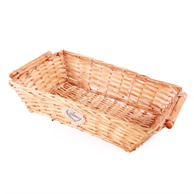 Cesto rettangolare in vimini miele 54/51X38H13 