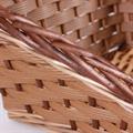 Cesto rettangolare vimini marrone 43X34H12/20 