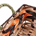 Cesto in ecorattan marrone e arancione 40X26H9 