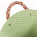 Vaschetta ovale in latta verde chiaro 24X17H15