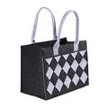 Borsa in feltro a scacchi 34X20H26