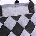 Borsa in feltro a scacchi 42X22H28 