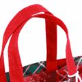 Borsina scozzese rossa in juta 25X15H25 