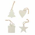 Decorazione per albero di natale in ceramica H8 in confezione da 24