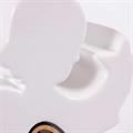 Angelo in ceramica e bambù con Led 12,5H17 