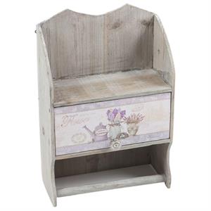 Pensile in legno con cassetto 27x13H40 