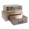 Valigia in mdf e PU 53X20H38 in set di 3