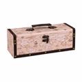 Portabottiglie singolo in mdf mappamondo 34X13X12 