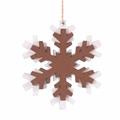 Confezione da 3 decorazioni natalizie Fiocco di neve H8
