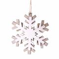 Confezione da 3 decorazioni natalizie Fiocco di neve H8