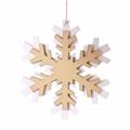 Confezione da 3 decorazioni natalizie Fiocco di neve H8