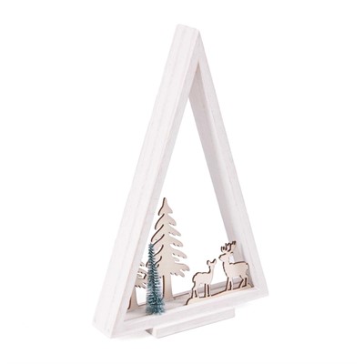 Albero in legno bianco H33
