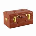 Baule in mdf/PU in colori assortiti 60X37H33 in set di 3