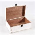 Baule in mdf sbiancato 45X30H20 in set di 3