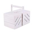 Portalavoro in faggio bianco 34X20H18/28 