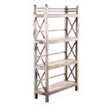 Scaffale in teak bianco anticato 93X30H164