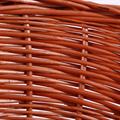 ESPOSITORE CONO VIMINI ROSSO DIA.60 FONDO32 H.22 MADE IN CROAZIA