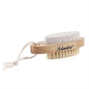 Spazzolino con setole pietra pomice 