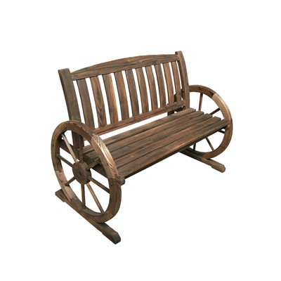 Panca in legno di abete con ruote 115X60H86 