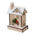 Casetta decorativa in abete con luce a Led 27X15H33 