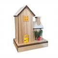 Casetta decorativa in abete con luce a Led 17X10H25 