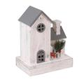 Casetta decorativa in abete con luce a Led 20X13H26 