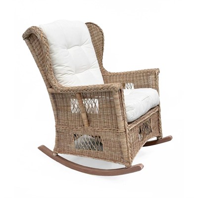 Poltrona a dondolo in kubu grey  81X97H114 