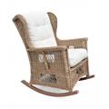 Poltrona a dondolo in kubu grey  81X97H114 