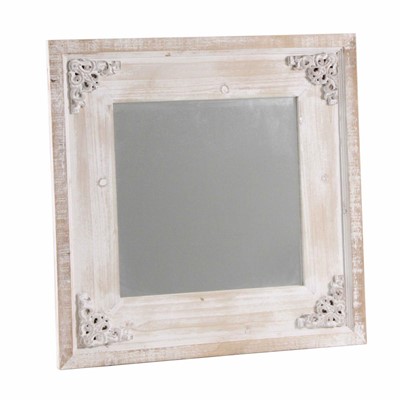 Specchio in abete sbiancato 60H60 