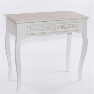 Consolle bianca in legno di pino ed mdf 80X40H75