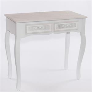 Consolle bianca in legno di pino ed mdf 80X40H75