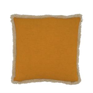 Cuscino quadrato in cotone arancione (45x45 cm)