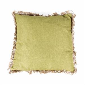 Cuscino quadrato in cotone verde (45x45 cm)