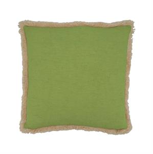 Cuscino quadrato in cotone verde (45x45 cm)