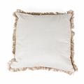 Cuscino quadrato in cotone crema (45x45 cm)