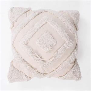 Cuscino quadrato in cotone a rombi (45x45 cm) 