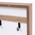 Portachiavi in legno e juta 30X3H20 