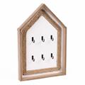Portachiavi in legno e juta 24X3H36