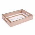Vassoio in mdf e juta Home sweet Home 34X24H6 